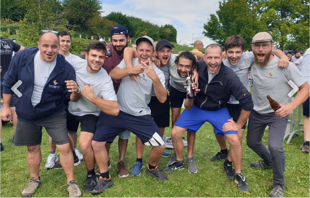 Teamanlass der Bruno Köppel AG. Bodysoccer-Turnier in Buch bei Frauenfeld.